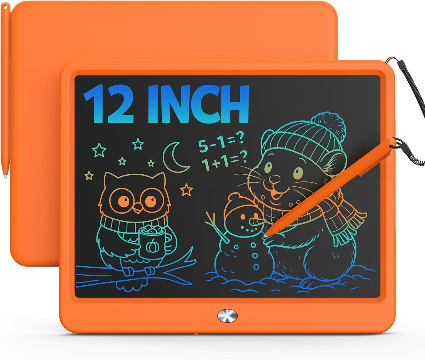Bravokids 12 Inch LCD Writing Tablet for 3 Year Olds - Electronic Drawing Pad and Doodle Board as Educational Birthday Gifts for Girls and Boys (Pink)