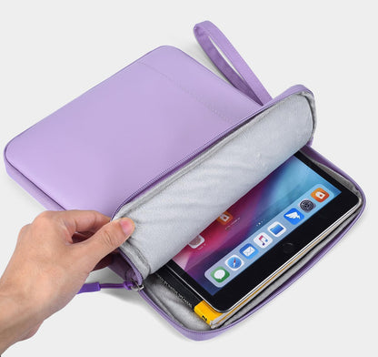 CAAORDKSO 9-11 Inch Tablet Sleeve Case, Tablet Bag Carrying Travel Pouch for iPad 11-inch A16 2025, 11 inch iPad Air M3 M2 / Pro M4, 10.2 10.9" iPad, Galaxy Tab S8/S9 11"/ Galaxy Tab A9+ Bag, Purple