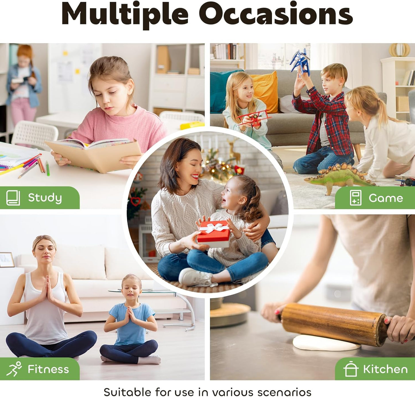 Conchstar Visual Timer for Kids 60-Minute - Countdown Timer with Optional Alarm, Focus Tool for ADHD & Autism, Time Management for Homework, Chores, Office, Kitchen, Teaching & Study Routines (Orange)