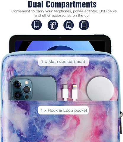 TiMOVO 9-11" Tablet Sleeve Bag for iPad 11-inch A16 2025, iPad 10.9"/10.2"| Air 11 Inch/5th/4th Gen. 10.9", Galaxy Tab A9+/A11Plus 11", Protective Bag Fit Smart Keyboard, Dusty Blue