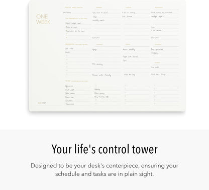 Pinesman - Elegant To Do List Notepad with Mouse Pad Feature, 11.22" x 7.87", 50 Tear-Off Sheets, Gold Foiled, Daily Planning, Eco-friendly To Do List Planner, FSC™ Certified To Do List Notebook for Work