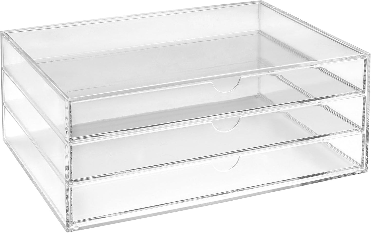 Osco X-Small Clear Acrylic Triple Drawer, (X-Small), A3274