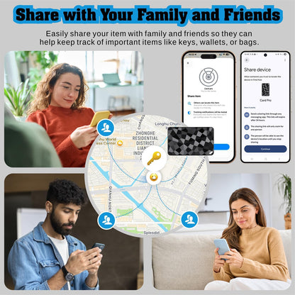 2026 New Wallet Tracker for Both iOS & Android Phones, Dual System Rechargeable Tracking Card Compatible with Apple Find My & Google Find Hub Device for Luggage, Passport, Purse Gift