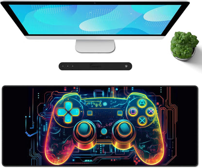 Galdas Mouse Pad For Gaming,Forest Background Pattern XXL XL Large Mouse Mat Long Extended MousePad Desk Mat Non-Slip Rubber Mice Pads Stitched Edges Thin (31.5 x 11.8 x 0.12 Inches) Tree