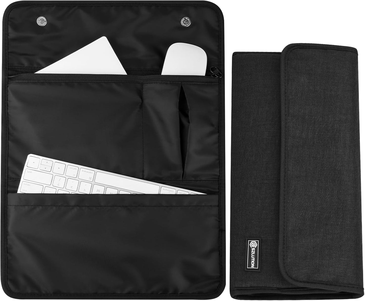 Travel Case for Apple Accessories - Compatible with Magic Keyboard, Trackpad, Mouse - Sleeve Case (Black)
