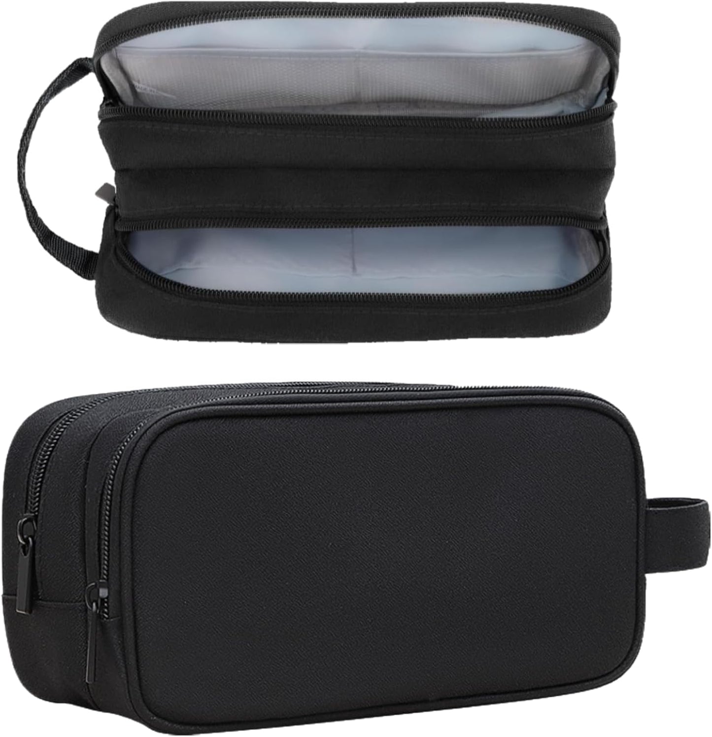 Teskyer Tech Organizer Pouch – Portable Waterproof Electronics Bag with Compartments for Cables, Chargers, Earbuds & Phone (Black)