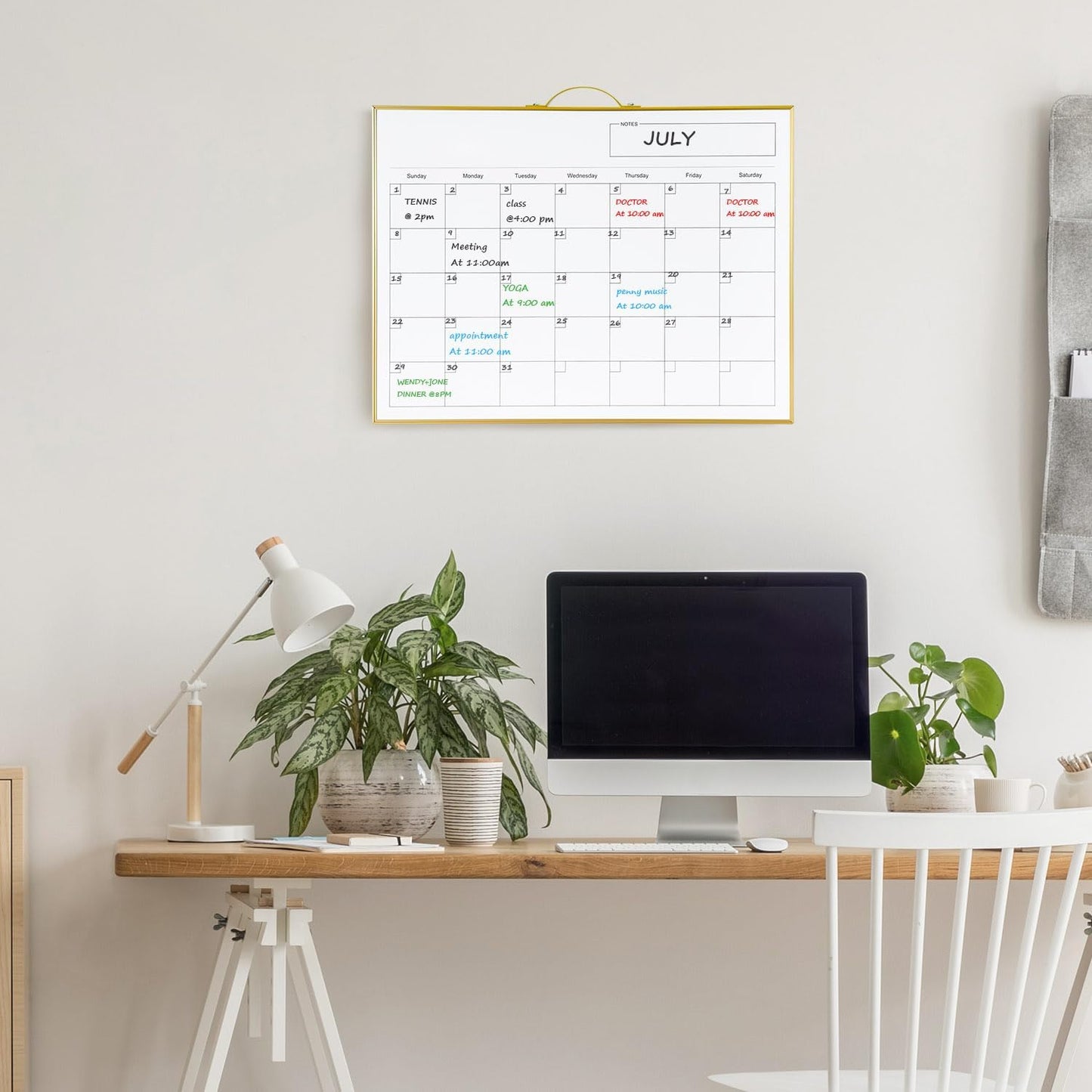 TSJ OFFICE Small Whiteboard Cork-Board - 16" X 12" Portable Aluminum Black Framed Magnetic Dry Erase Board, Small Bulletin Cork Board with Holder for Office, Home and School