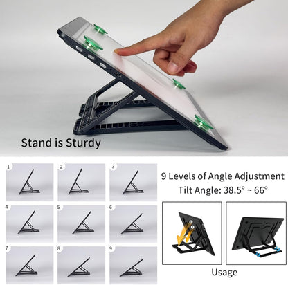 YINGWOND Rechargeable A4 Light Pad with Stand,7100LUX Magnetic Diamond Art Light Board,3 Light Colors,Adjustable Brightness,Portable Wireless Light Box for Tracing,Drawing,Sketching