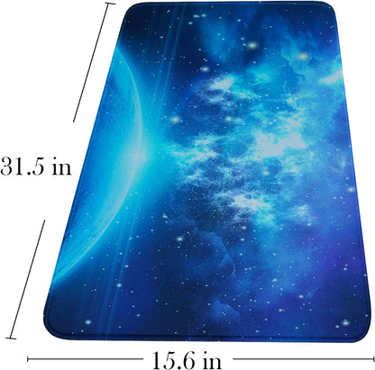 Large Extended Gaming Mouse Pad with Stitched Edges, (31.5X15.7In) Durable Non-Slip Natural Rubber Base, Waterproof Computer Keyboard Pad Mat for Esports Pros/Gamer/Desktop/Office/Home-Black