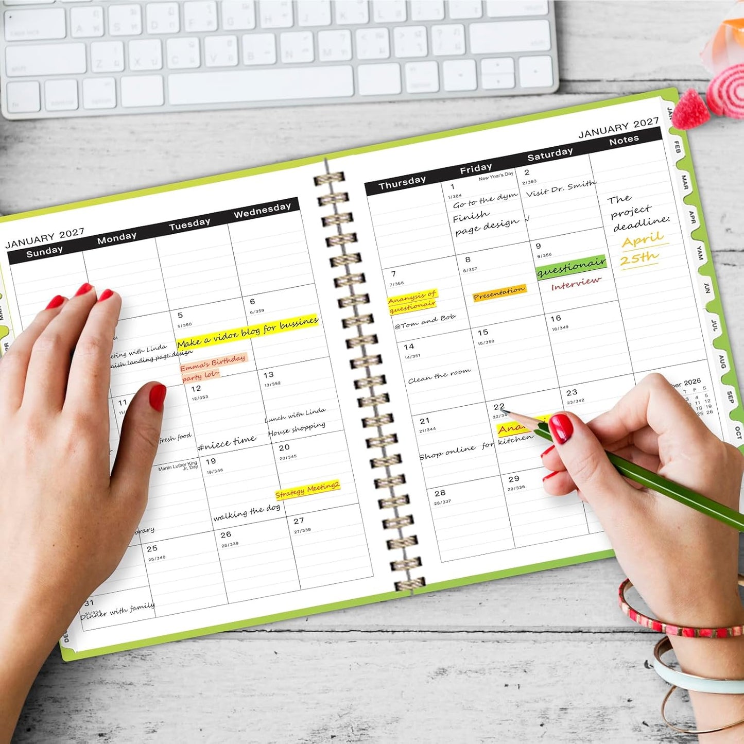 Ymumuda Weekly To Do List Notepad - Daily To Do List Undated 52 - Week Sheets, 8.5x11" Weekly Goal Notebook, Habit Tracker Journal, Excellent for Student School Work Personal Productivity Organizer