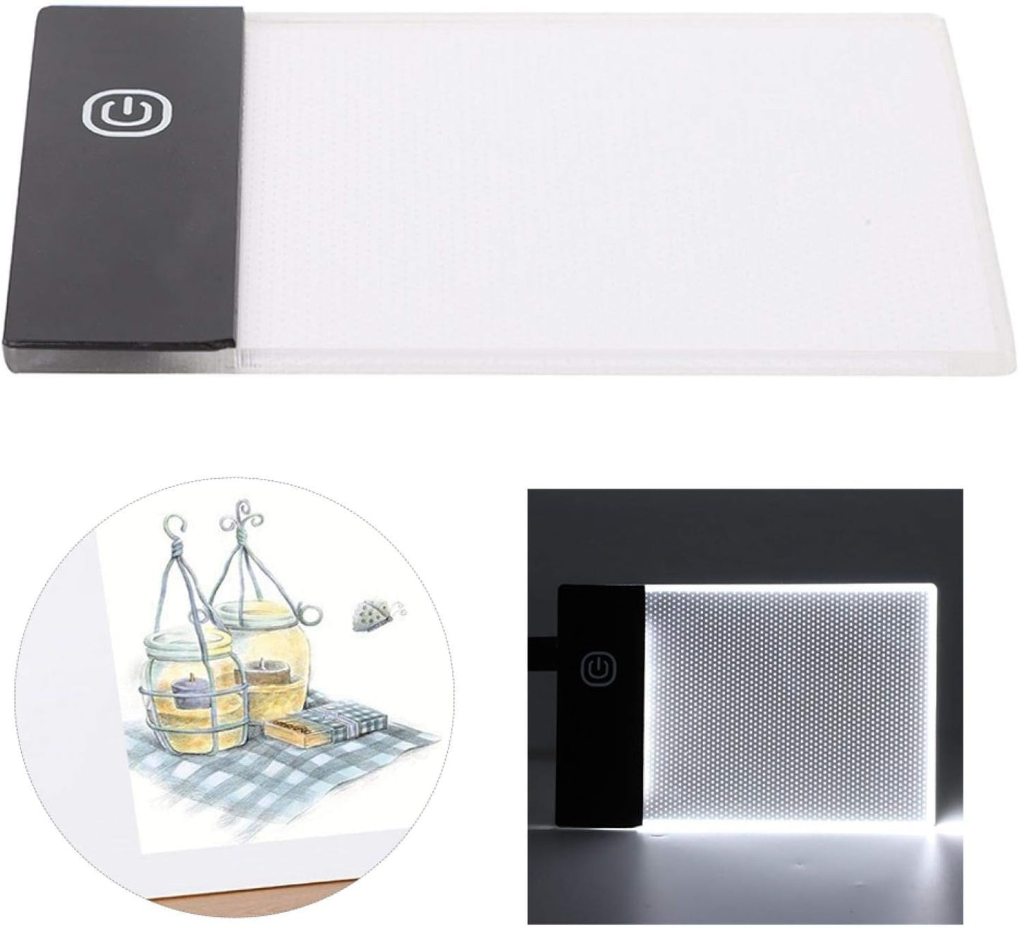 Flip Book Light Pads, Eyeprotection Function Flip Book Kit for Tracing Paper Calligraphy and Painting Ultra-Thin Adjustable Tracing Light Box Pad for Home Animation Industry Paper Craft Art