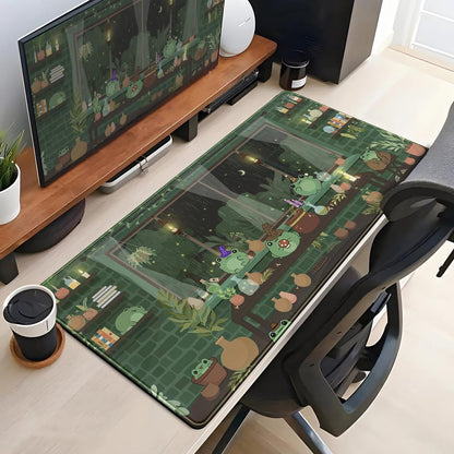 World Map Desk Mat Historical World Map Desk Pad Extra Large Computer Mouse Pad XL Black Topographic Mousepad Keyboard Pad for Desk Gaming Computer Laptop Office Non-Slip Desk Pad 31.5x11.8 in
