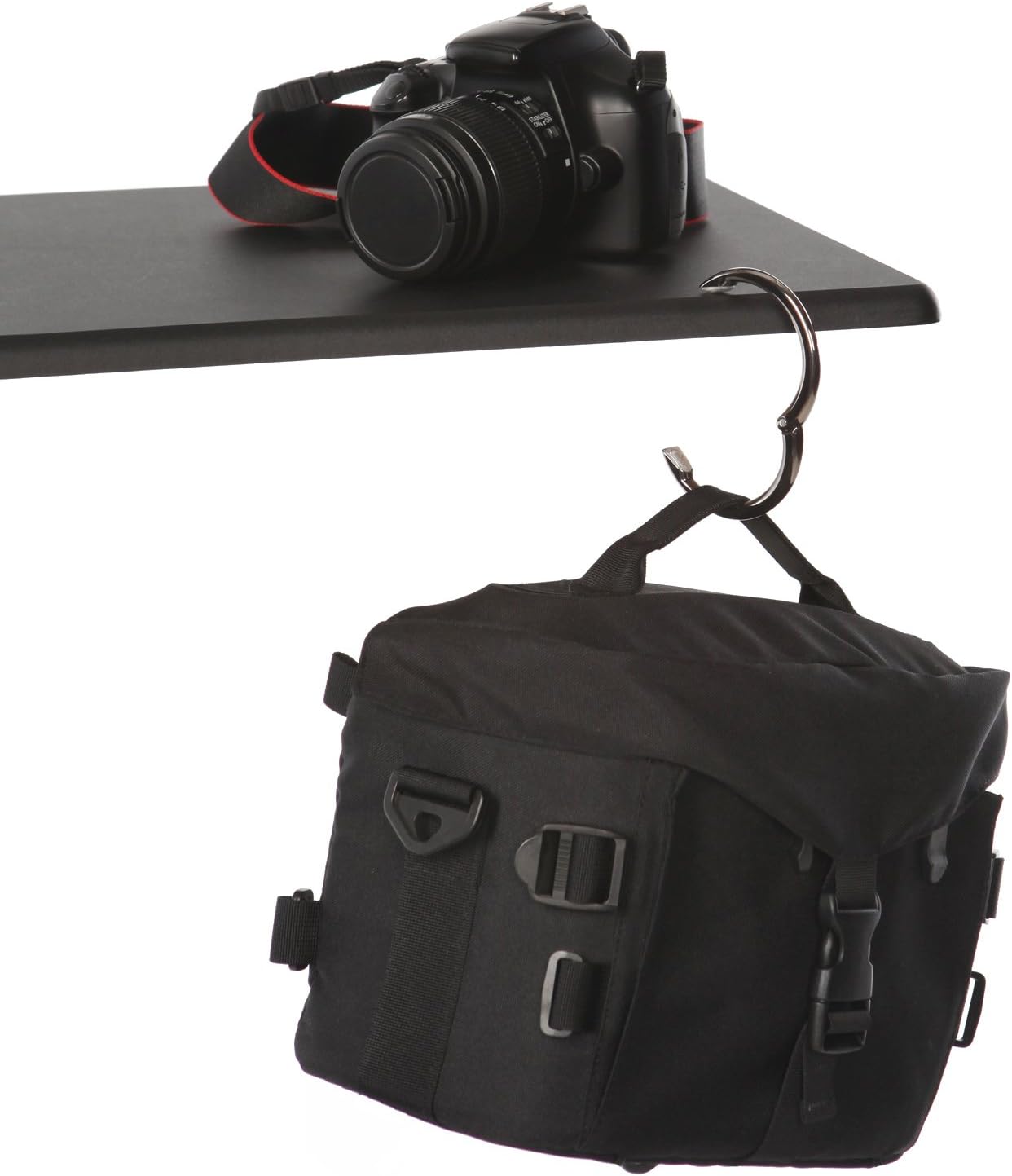 Clipa Bag Hanger - The Ring that Opens Into a Hook, Closes Automatically | Hangs Almost Anywhere in Just 1/2" of Space | Holds 33 lbs | 9 Styles | 3 yr Warranty