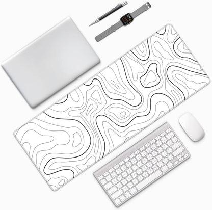 Japanese Mouse Pad, Large Japanese Desk Mat, XL Anime Gaming Keyboard Mat, Non-Slip Rubber Base, Big Extended Desk Protector for Home Office, 31.5”x11.8”