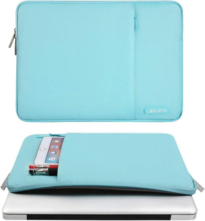 MOSISO Laptop Case 15 inch, 15 inch Laptop Sleeve Compatible with MacBook Air M5 A3448 M4 A3241 M3 A3114 M2 A2941 2026-2023, Dell XPS, Polyester Vertical Computer Sleeve Bag with Pocket, Black - Colors B