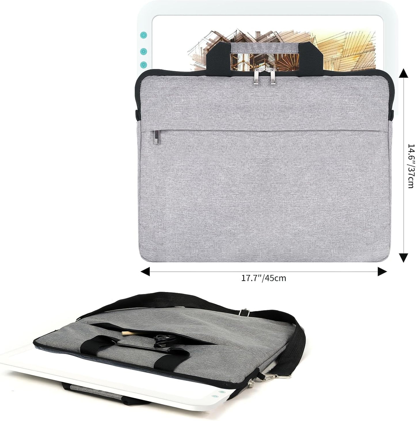 TOHETO A4 Rechargeable Led Super Bright Light Pad Powered by 3500mAh Lithium Battery for Weeding Vinyl Tool, Portable Wireless Light Board/Box for Tracing, Diamond Painting, Sketching & Drawing