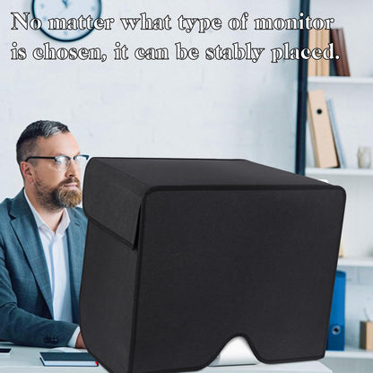 27 inch Display Monitor Hood Sunshade Portable Desktop Computer Sunshade Adjustable Monitor Sunhood for Dell HP Philips Samsung Viewsonic