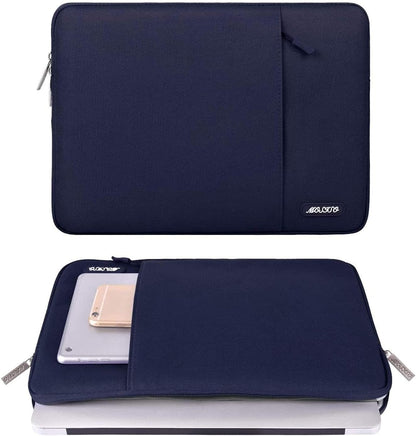 MOSISO Laptop Case 13.3 inch, 13-13.3 inch Laptop Sleeve Compatible with MacBook Air/Pro 13/Pro 14 M5 M4 M3 M2 M1, HP Dell ASUS Lenovo,Polyester Vertical Computer Sleeve Bag with Pocket, Antique Green - Colors B