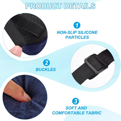 PATIKIL Office Chair Arm Pads, 2 pcs Office Chair Arm Cover Soft Office Chair Armrest Pads Memory Foam Cotton Removable Washable for Desk Computer Gaming, Purple Blue