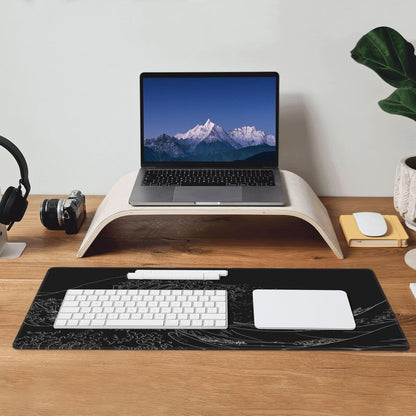 Japanese Mouse Pad, Large Japanese Desk Mat, XL Anime Gaming Keyboard Mat, Non-Slip Rubber Base, Big Extended Desk Protector for Home Office, 31.5”x11.8”