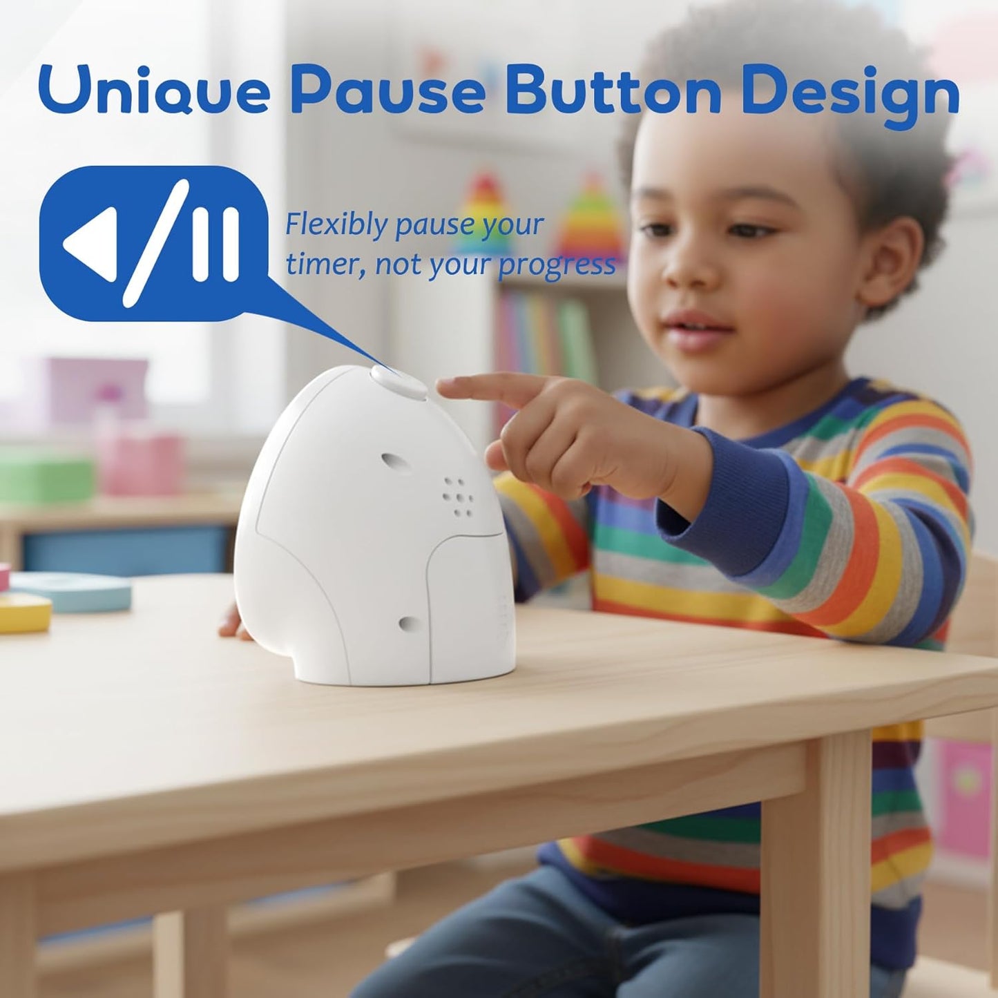 Visual Timer for Kids with Pause Button, 60-Minute Countdown Timer with Silent Operation, Desk Pomodoro Timer Kid Time Management Tools for Classroom, Office and Kitchen, Pink