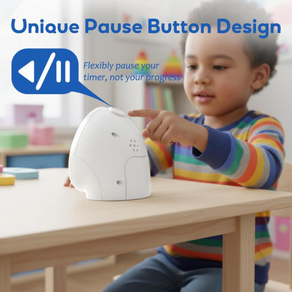 Visual Timer for Kids with Pause Button, 60-Minute Countdown Timer with Silent Operation, Desk Pomodoro Timer Kid Time Management Tools for Classroom, Office and Kitchen, Pink