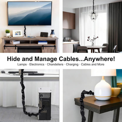 Chandelier Cord Cover Gray 2 Pack with Touch Fasteners,70.8inches Brushed Polyester Fabric Chain Sleeve for TV Cord Cover Decorative Wire Hider Easy Install Convenient for Wire Management