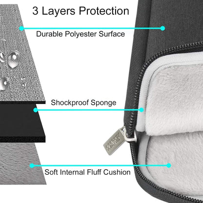 MOSISO Laptop Case 15 inch, 15 inch Laptop Sleeve Compatible with MacBook Air M5 A3448 M4 A3241 M3 A3114 M2 A2941 2026-2023, Dell XPS, Polyester Vertical Computer Sleeve Bag with Pocket, Black - Colors A