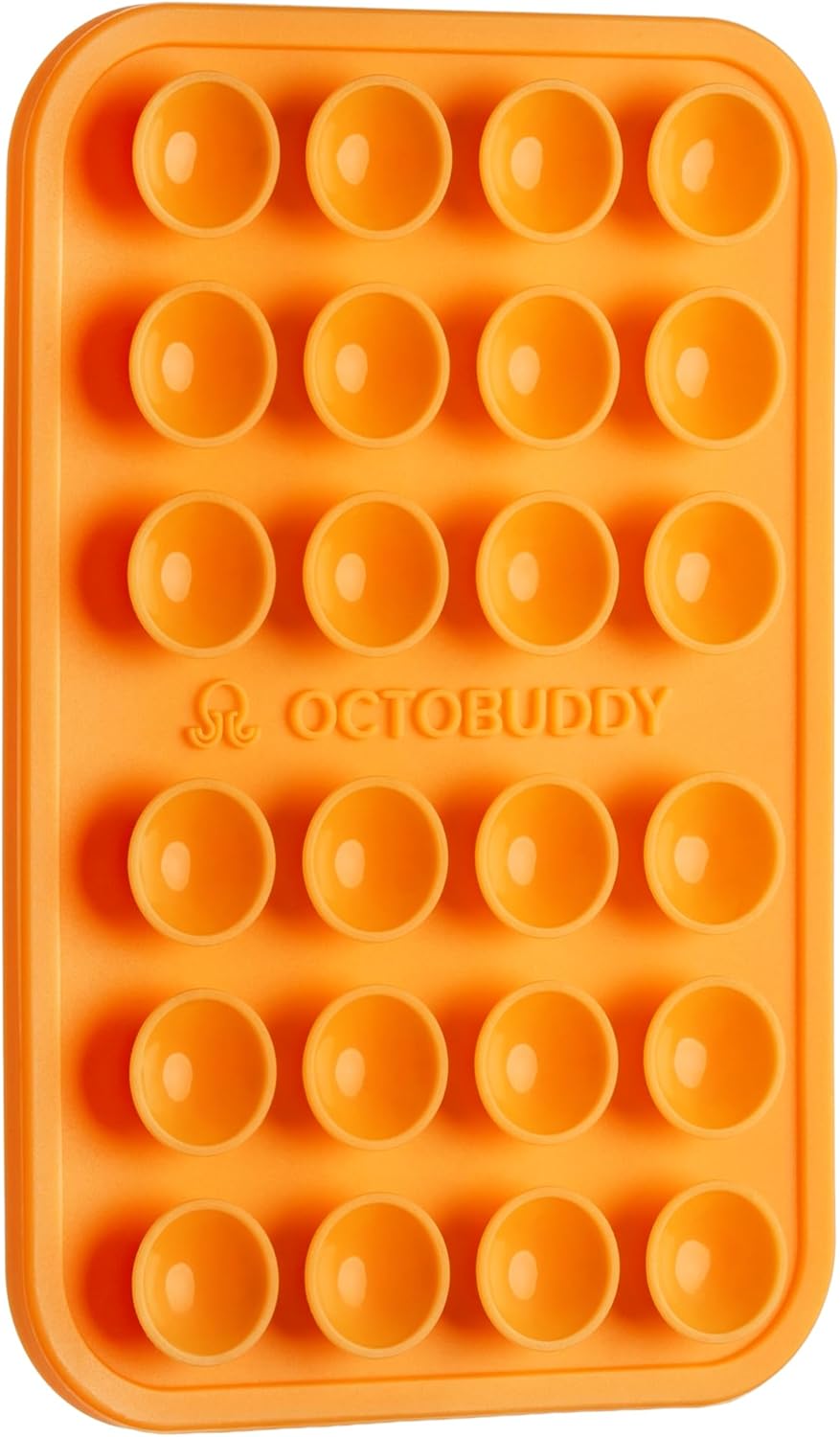 OCTOBUDDY Classic - Silicone Suction Phone Case Adhesive Mount - Hands-Free, Strong Grip Holder for Selfies and Videos - iPhone and Android Compatible - 2.25″ x 3.25″, Chalk Pink