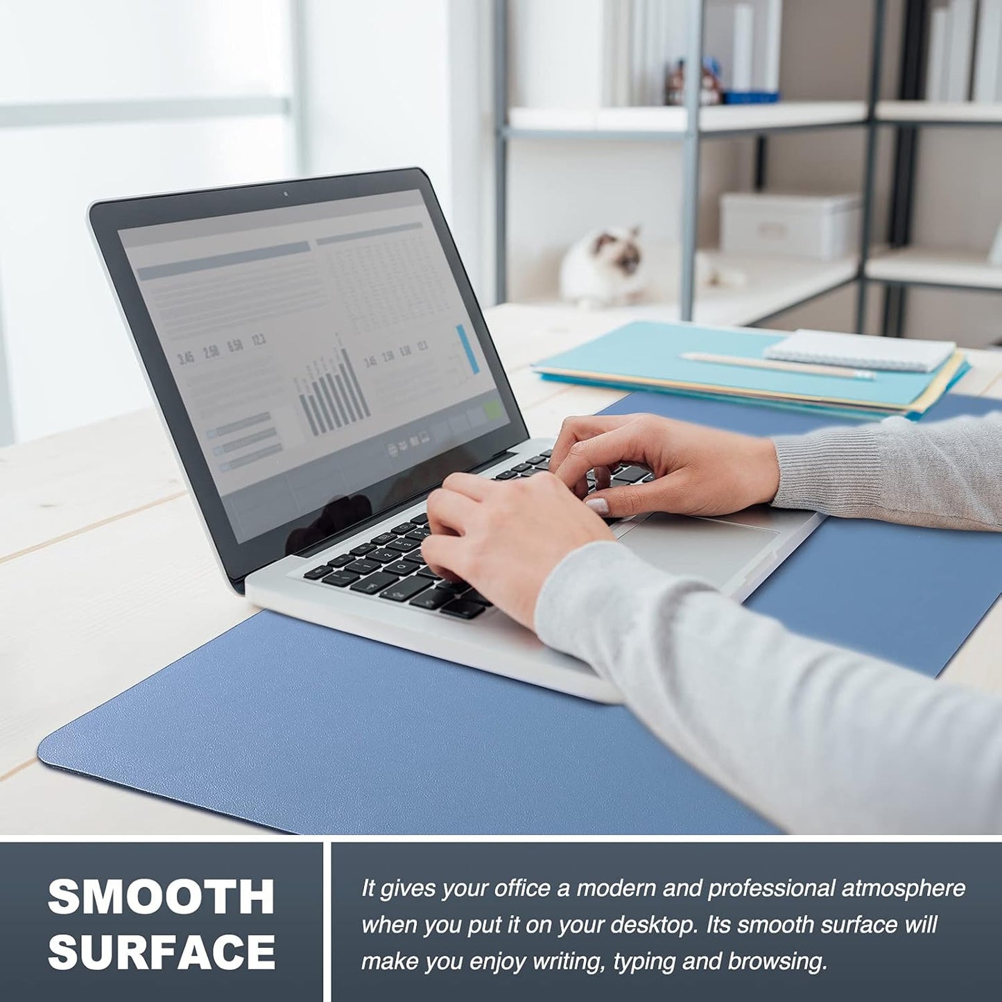 K KNODEL Non-Slip Desk Mat, Desk Pad, Desk Blotter, Desktop Mat for Desk, Large Desk Protector, Office Computer and Laptop Mat for Desk (31.5"x15.7", Brown)