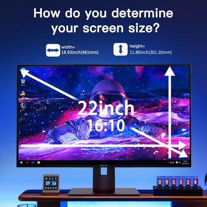 2 Pack Magnetic Hanging Computer Privacy Screen 24 Inch for 16:9 Widescreen Monitor, Removable Privacy Screen Anti Glare Blue Light Computer Screen Privacy Shield, Anti-Scratch 24in Protector Film