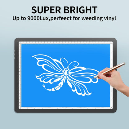 TOHETO Rechargeable A2 Light Pad for Diamond Painting 25.2''x18.4'', Magnetic Diamond Art Light Board, Wireless Lightbox for Tracing and Drawing, Cordless LED Light Table for Sketching, Weeding Vinyl