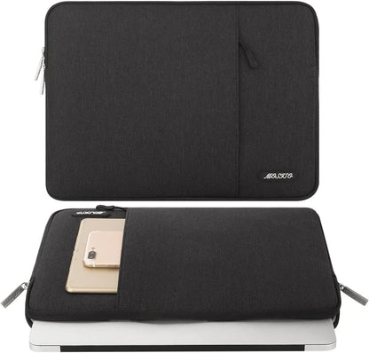 MOSISO Laptop Case 13.3 inch, 13-13.3 inch Laptop Sleeve Compatible with MacBook Air/Pro 13/Pro 14 M5 M4 M3 M2 M1, HP Dell ASUS Lenovo,Polyester Vertical Computer Sleeve Bag with Pocket, Antique Green - Colors A