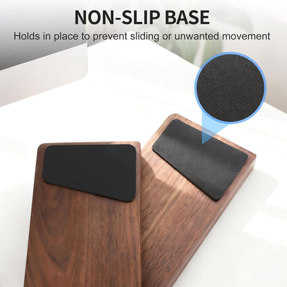 87 Keys Keyboard Wrist Rest - Ergonomic Walnut Wood Palm Rest for Mechanical Keyboard, Non-Slip, Comfortable Typing and Gaming (87 Keys) ﻿