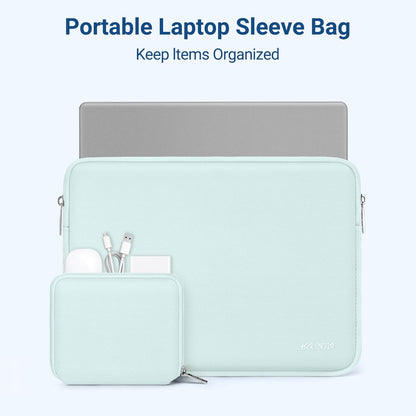 MOSISO Laptop Case 13.3 inch, 13-13.3 inch Laptop Sleeve Bag Compatible with MacBook Air/Pro 13/Pro 14 M5 M4 M3 M2 M1, HP Dell ASUS Lenovo, Neoprene Computer Sleeve Bag with Small Case, Baby Pink - Colors B