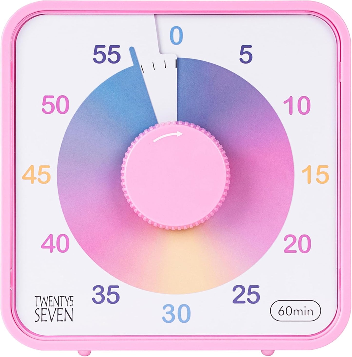 Visual Timer 7.5 inch; 60 Minute 1 Hour Countdown Timer for Kids Classroom Teaching Tool Home Office Meeting, Mechanical Countdown Clock for Exam Time Management Magnetic, Sky Blue with Colorful Disc