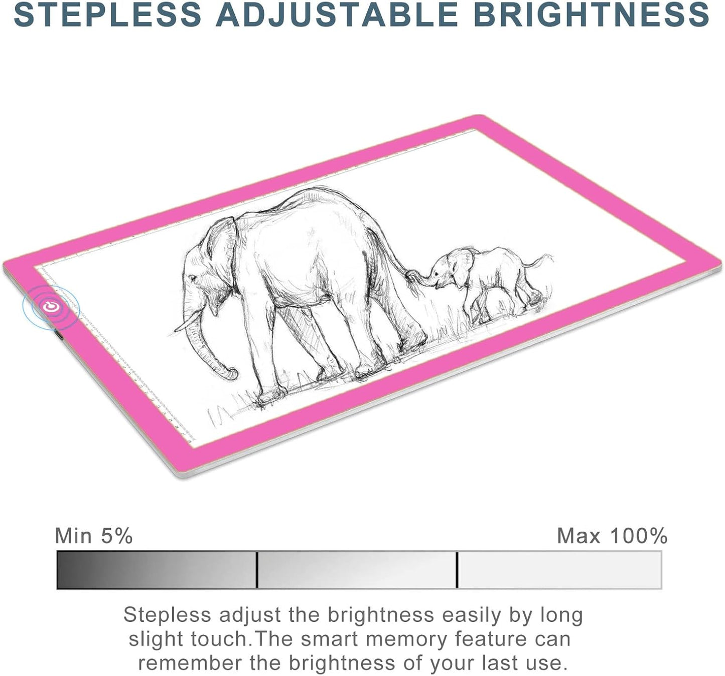 LitEnergy A3 Copy Light Board Tracing Box, Ultra-Thin Adjustable Drawing Tablet USB Power Artcraft LED Tracer Pad for Diamond Art Painting Accessories, Streaming, Sketching, Animation, Stenciling