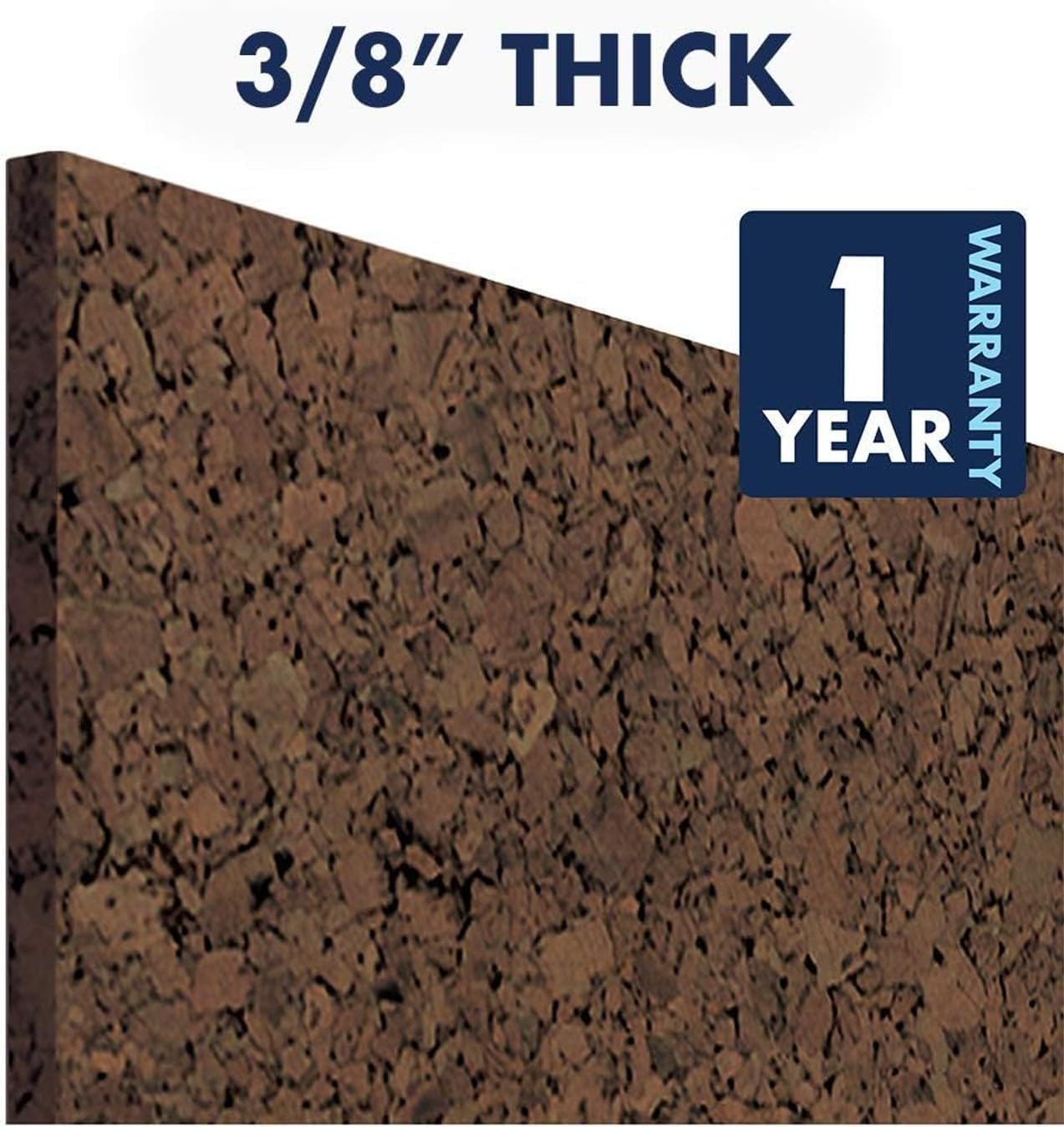 Quartet Cork Tiles, Bulletin Board Cork Panels 12" x 12" x 3/16", Natural, 4 Pack (102)