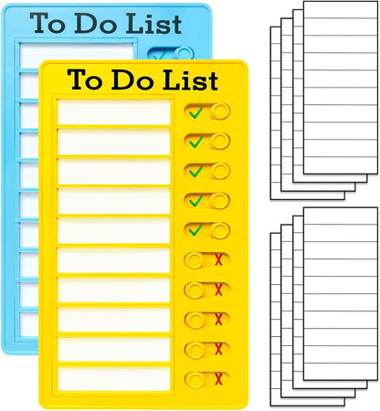 Chore Chart for Kids: Dry Erase Visual Schedule, Magnetic Bedtime/Morning Routine Chart - Toddler Chore Board, Checklist, To Do List for Kids (2 morning checklists, 2 bedtime checklists)