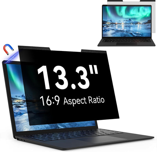 Laptop Privacy Screen 14 Inch, Laptop Screen Privacy Shield 16:9 Aspect Ratio Anti-Glare Blue Light Computer Monitor Protector,Removable 14in Filter for Lenovo HP Dell Acer Asus Thinkpad Envy Xps