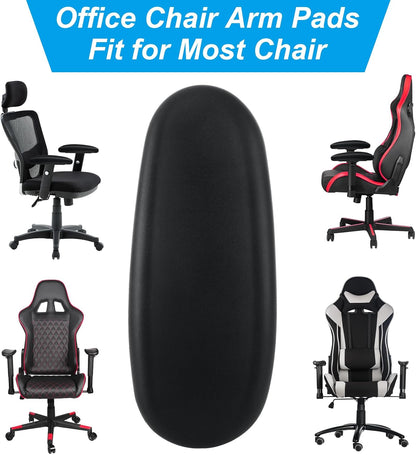 STARVAST 2 Pair Office Chair Arm Rest Replacement, Gaming Chair Arm Rest Pads Universal 4" Mounting Hole, Office Chair Arm Pads with Screws, Office Chair Replacement Parts