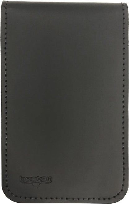 Boston Leather Memo Pad Cover & Holder, 3 x 5 Inch Pocket Notebook