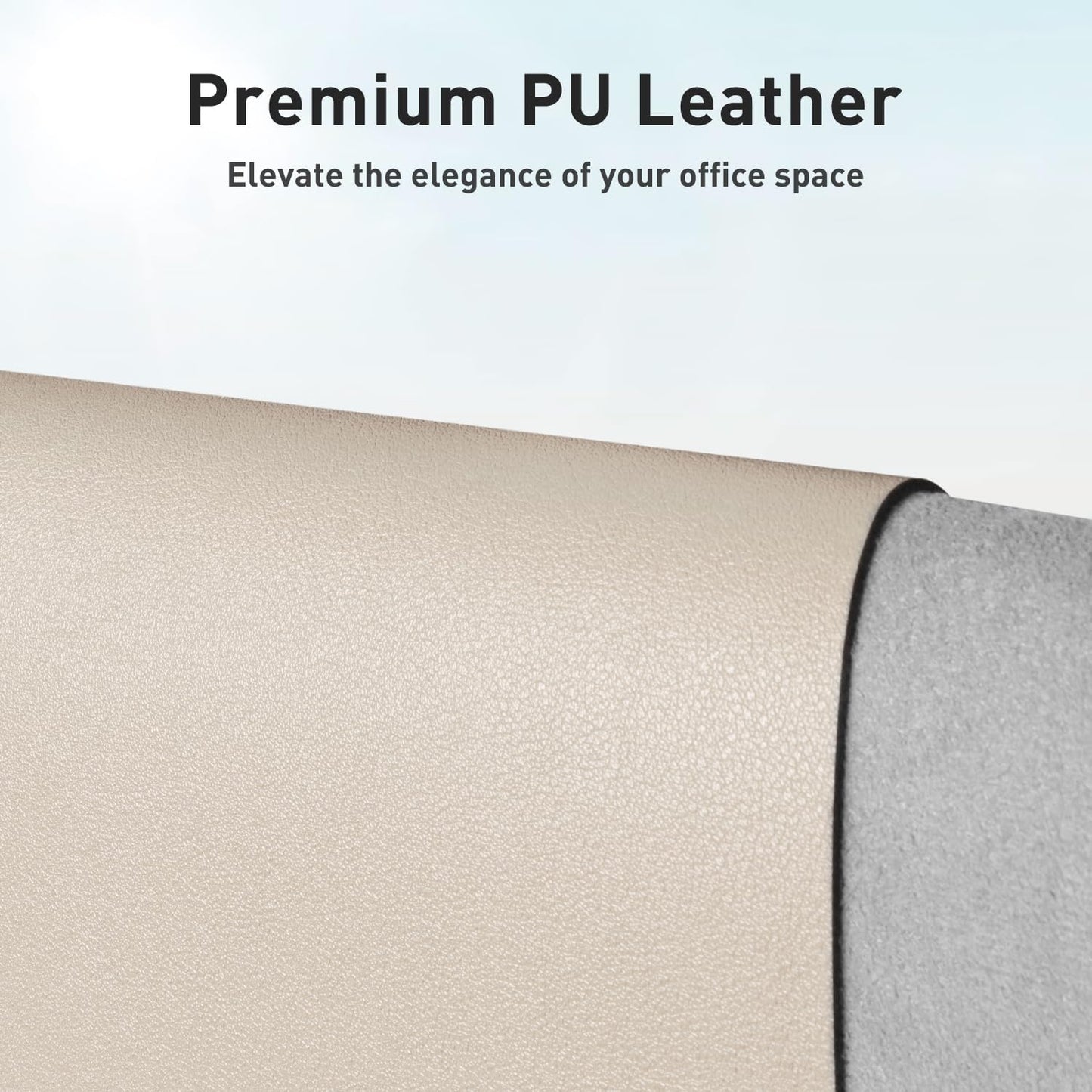 Aothia Leather Desk Pad Protector, Mouse Pad, Office Desk Mat, Non-Slip PU Leather Desk Blotter, Laptop Desk Pad, Waterproof Desk Writing Pad for Office and Home (Black,36" x 17") - Colors B