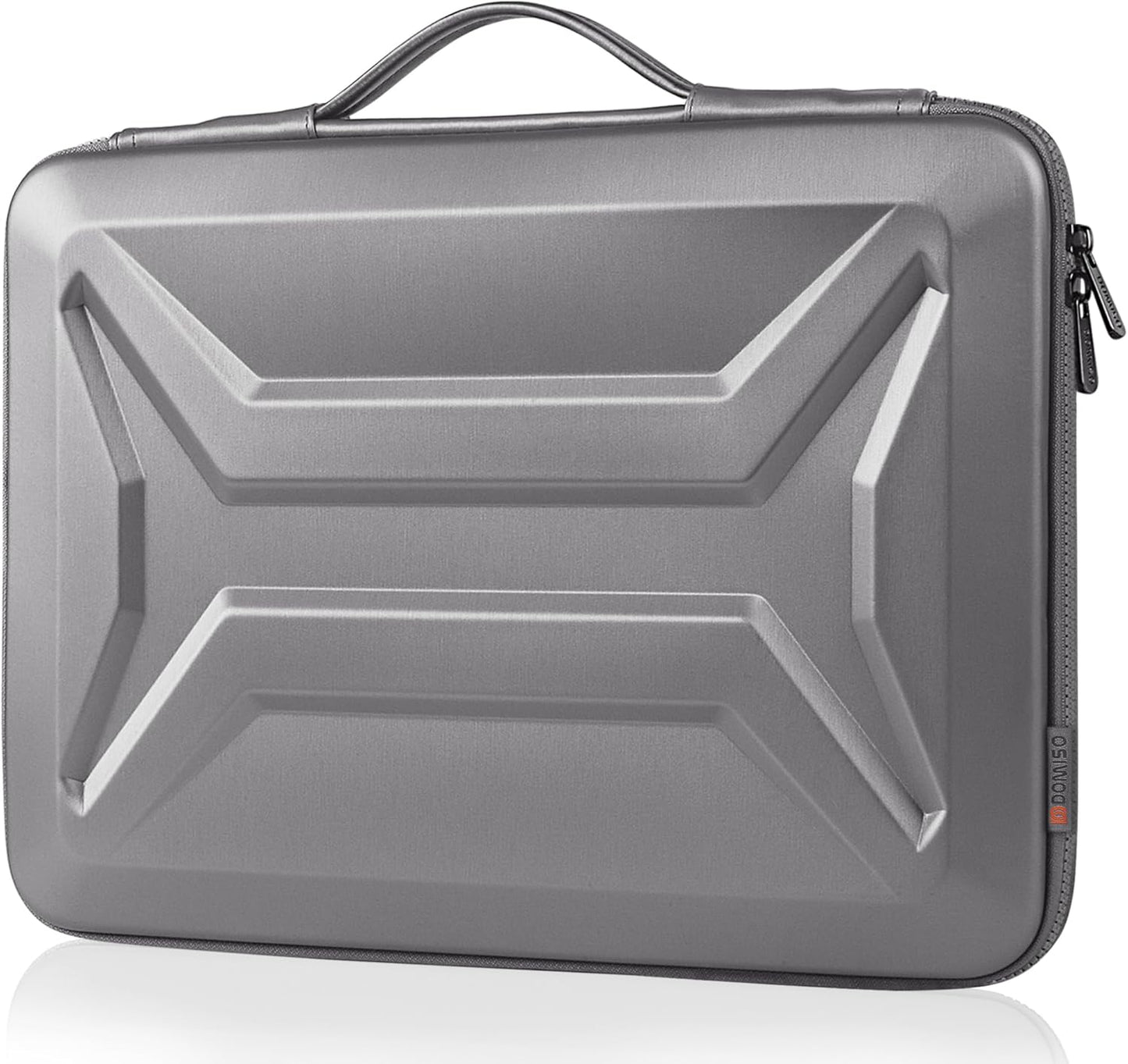 DOMISO 15.6-16 Inch Laptop Hard Case, Waterproof Shockproof Hard Shell Laptop Sleeve Protective Carrying Case with Retractable Handle for Macbook Pro/Lenovo IdeaPad Legion/HP ENVY/Dell XPS,Black