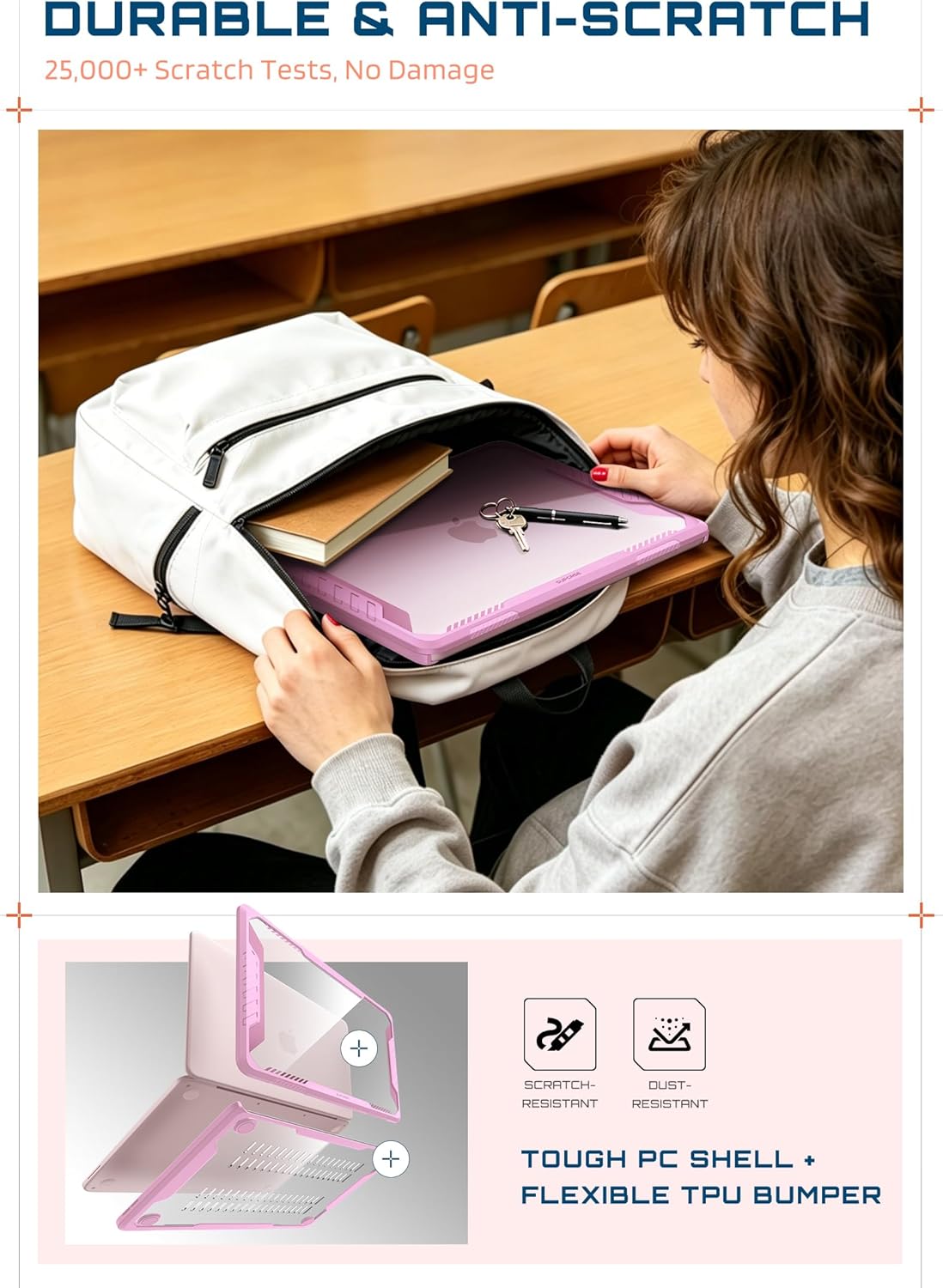 SUPCASE for MacBook Neo Case 13 Inch 2026 (Unicorn Beetle), Model A3404 (A18 Pro Chip) Heavy Duty Rugged Military-Grade Protection Anti-Scratch Hard Shell Protective Cover for MacBook Neo 13", Black