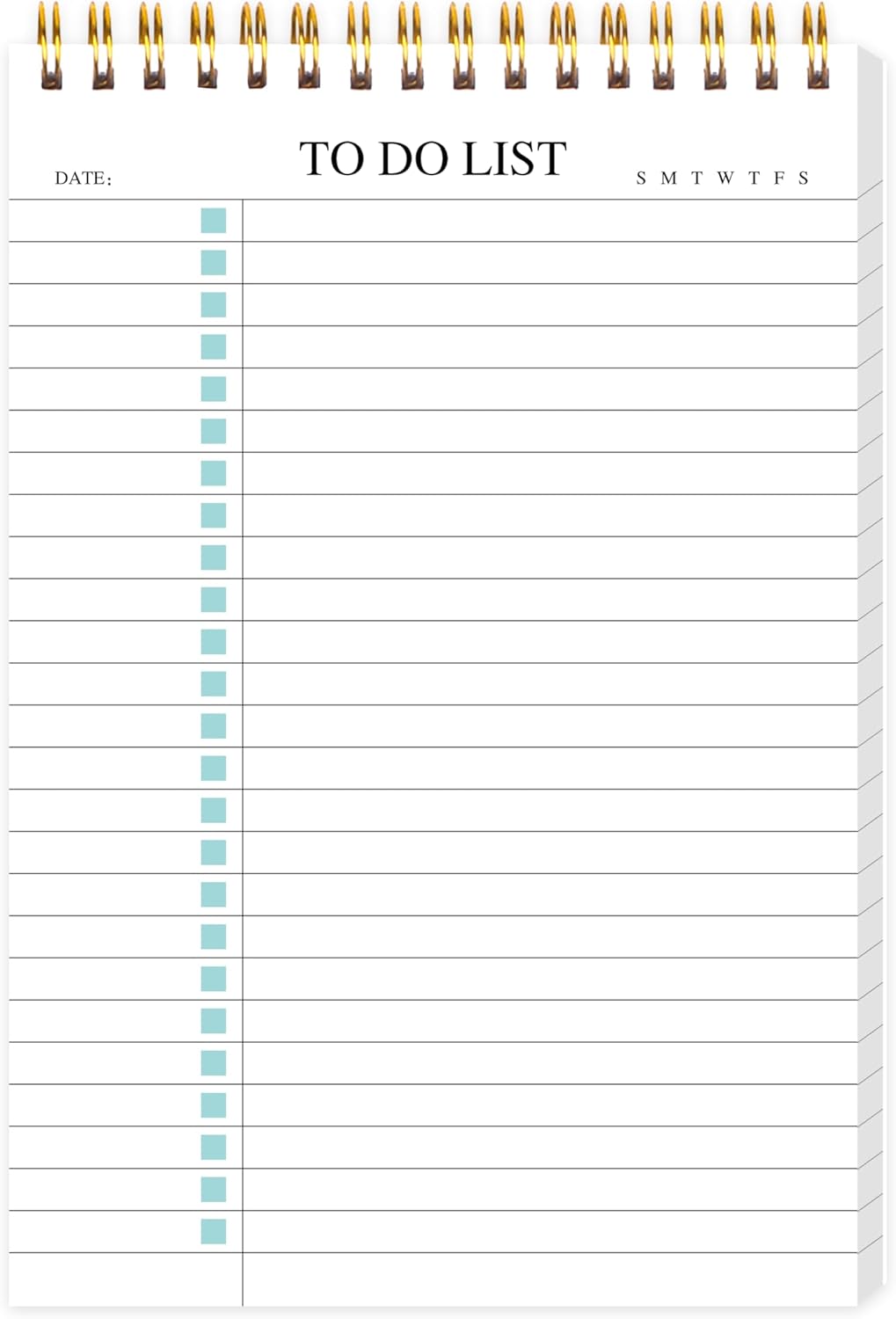 To Do List Notepad 3 Pack, Undated Daily Planner Notepad With To Do List Notebook Checklist Planner Spiral Waterproof Notepad for Office Supplies, School Planner, 52 Sheets/Pack, 5.5"*8.3" A5 Size