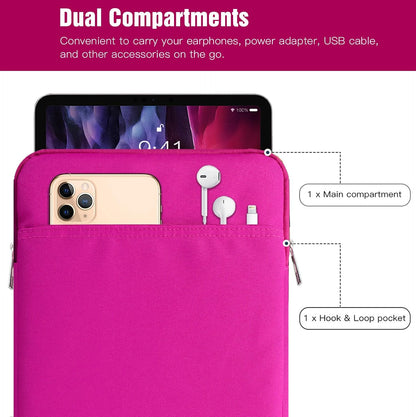 TiMOVO 9-11" Tablet Sleeve Bag for iPad 11-inch A16 2025, iPad 10.9"/10.2"| Air 11 Inch/5th/4th Gen. 10.9", Galaxy Tab A9+/A11Plus 11", Protective Bag Fit Smart Keyboard, Dusty Blue