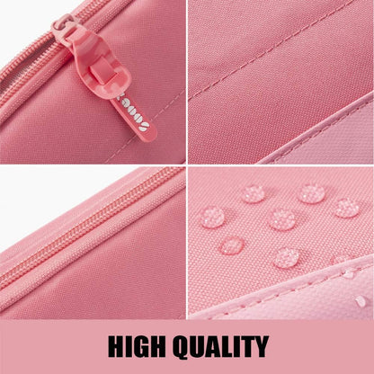 Sooez Wide-Opening Pencil Pen Case, Lightweight & Spacious Pencil Bag Pouch Box Organizer, Aesthetic Supply with Triangular Design for Adults, Grey