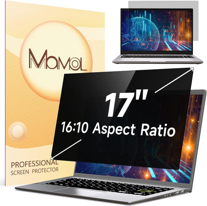 Mamol 34 Inch Curved Computer Privacy Screen Filter for 21:9 Aspect Ratio Widescreen Monitor - Anti Glare Blue Light Filter, Removable Computer Monitor Privacy Shield, Anti-Scratch Screen Protector