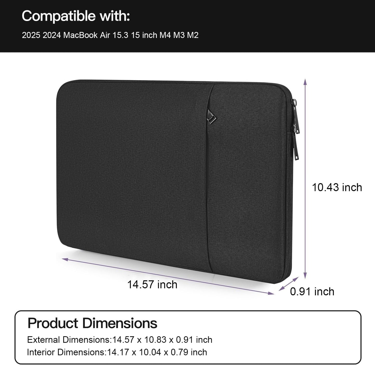 17 inch 360° Protective Laptop Case Sleeve for 2025 HP 17.3 Touchscreen Laptop,Envy 17,Pavilion 17,ASUS Vivobook 17, Shockproof Water-Resistant Computer Bag w/Accessory Pocket